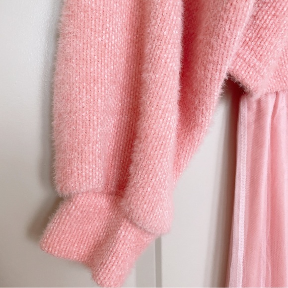 Pink Feminine Coquette Dress Set with Tweed top - Picture 7 of 13